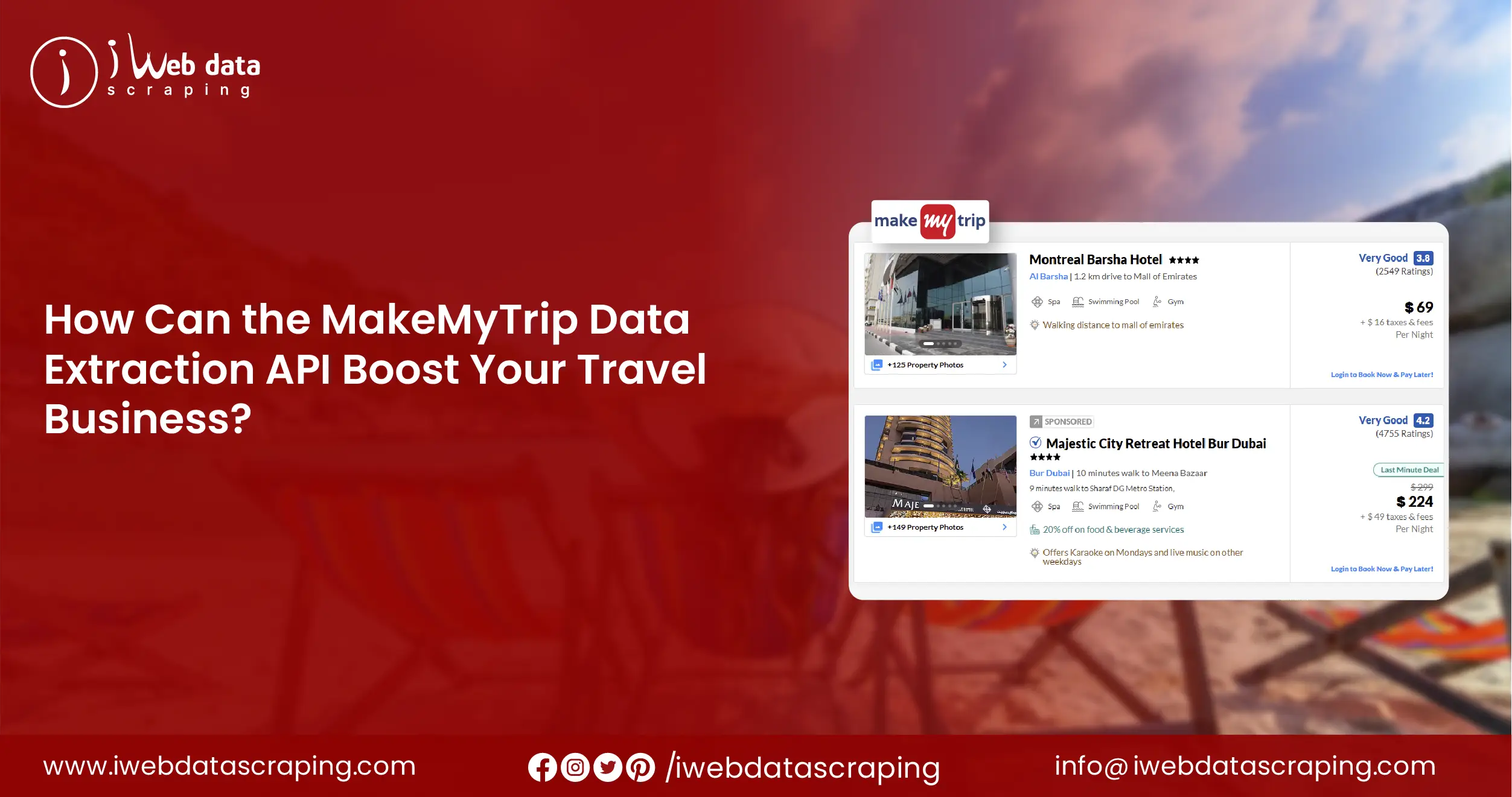 Boost Travel Business with MakeMyTrip Data Extraction API